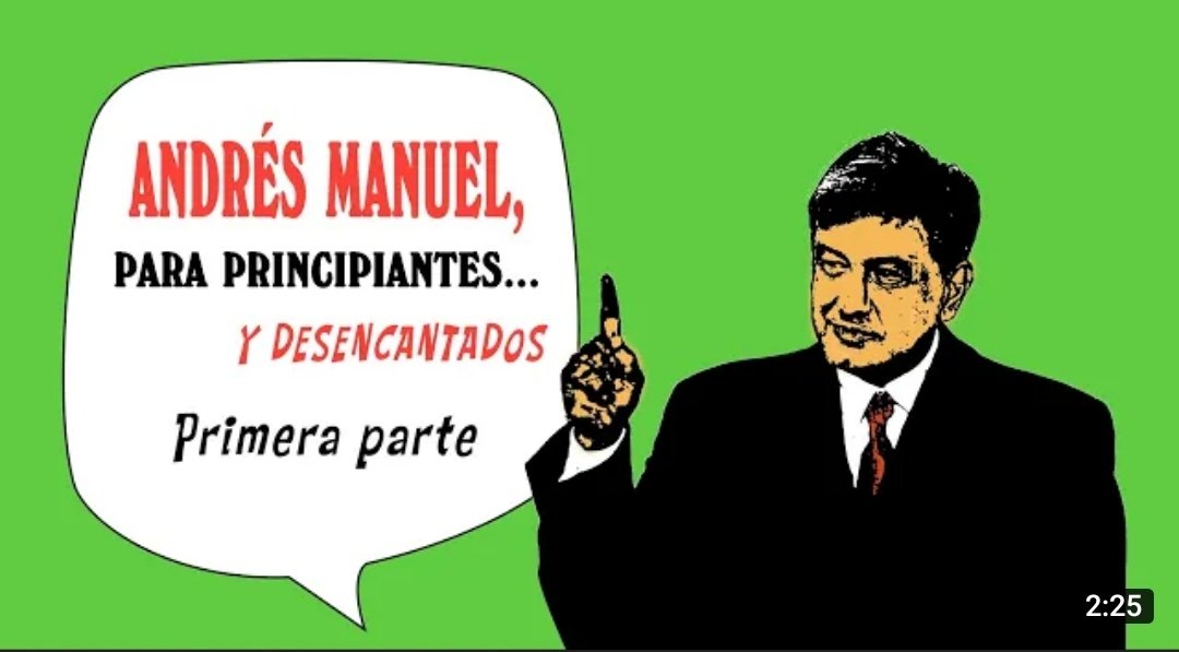 Jesús Ramírez Cuevas (@jesusrcuevas) on Twitter photo Canal 6 de julio anuncia el estreno del documental "Andrés Manuel para principiantes" en la que aborda la historia de <a href="/lopezobrador_/">Andrés Manuel</a> como líder social, promotor de la resistencia civil pacífica, defensor de la democracia y gobernante de izquierda.
youtu.be/R4_ImH9vyEE Canal 6 de julio anuncia el estreno del documental "Andrés Manuel para principiantes" en la que aborda la historia de <a href="/lopezobrador_/">Andrés Manuel</a> como líder social, promotor de la resistencia civil pacífica, defensor de la democracia y gobernante de izquierda.
youtu.be/R4_ImH9vyEE