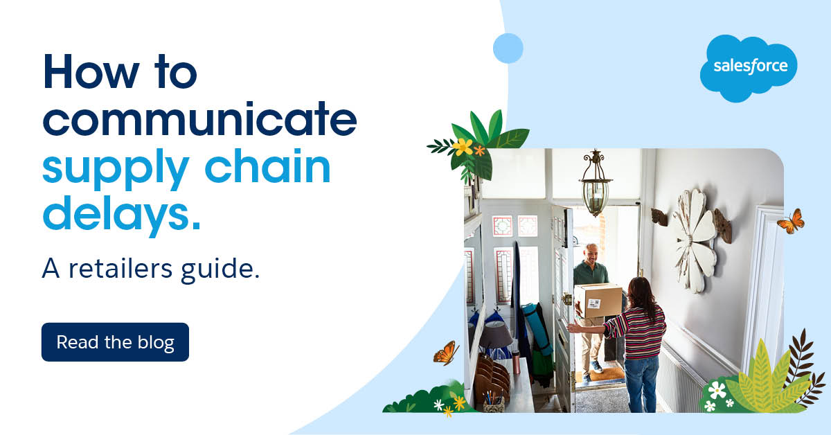 salesforceapac's tweet image. “Supply chain disruptions” are just a part of our pandemic vocabulary 🛍️

But what do these delays mean for retailers and how can they keep their customers on-side?

Find out how retailers can communicate effectively about shipping delays: sforce.co/3uqDiFm
