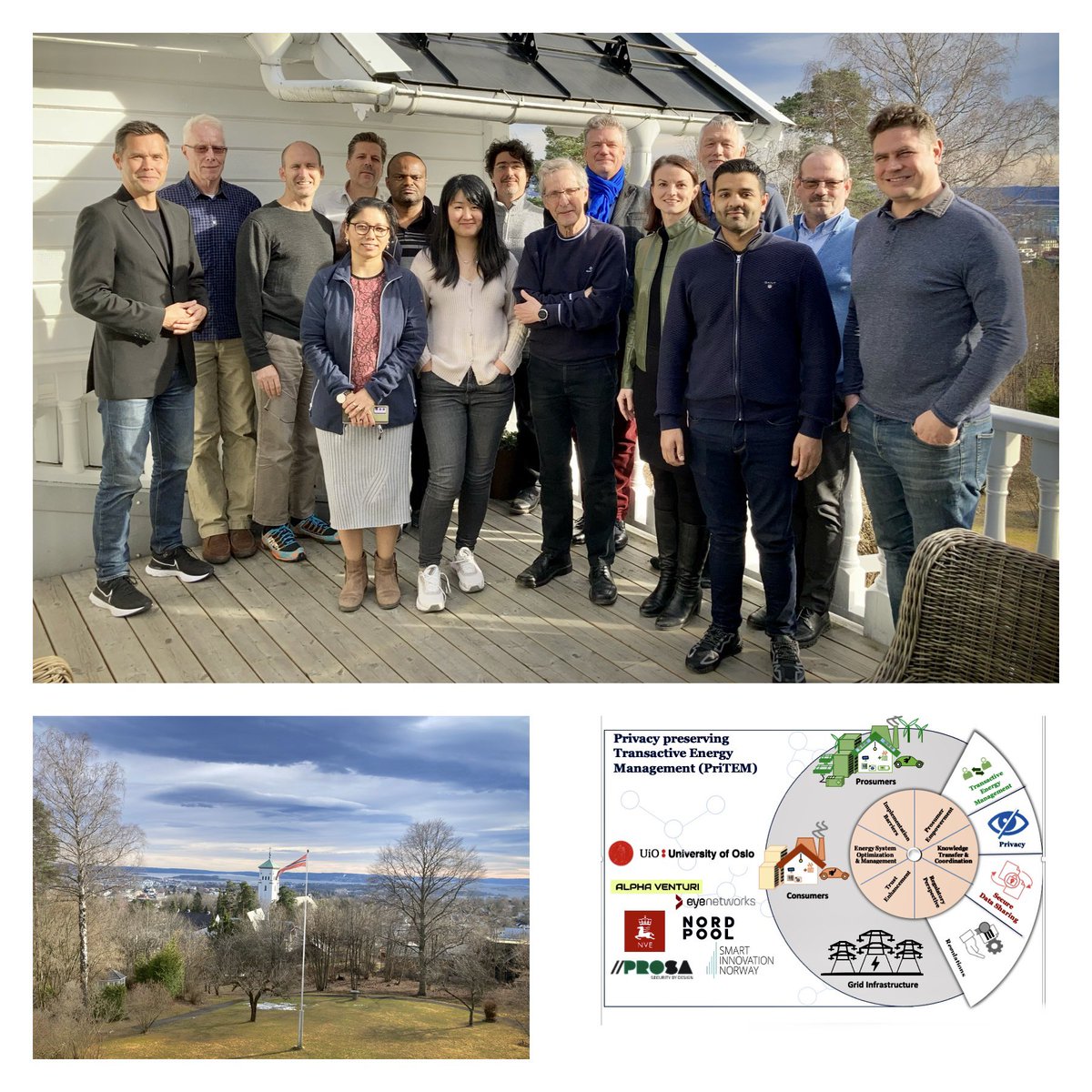 catherinebanet's tweet photo. Last week we kicked-off the #PriTEM project on «Privacy preserving Transactive Energy Management»🙂 TEM is a new concept for peer-to-peer #P2P #energytrade. Many disciplines involved, all at #UiO.
Funding: #UiOEnergy 🔜 1 PhD position at @NIFSjus .
https://t.co/WsZHcrPSqm https://t.co/qShYc15pHE
