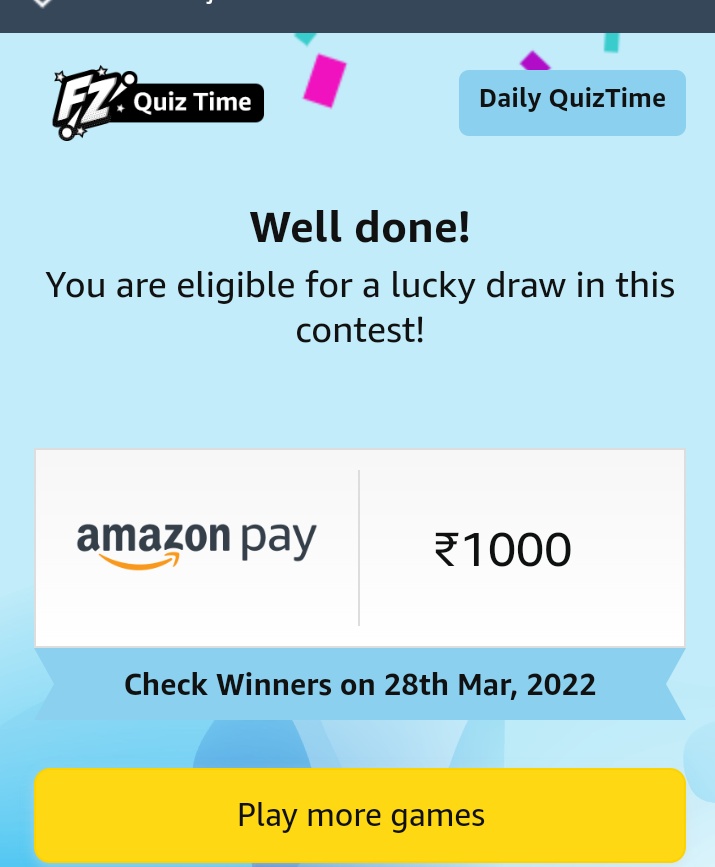 fathirafeeq's tweet photo. @amazonIN
#QuizTimeMorningsWithAmazon 
 #AmazonQuiz https://t.co/oRv0Dw3qfa