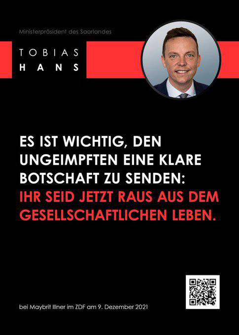 Es ist wichtig, <a href="/tobiashans/">Tobias Hans</a> eine klare Botschaft zu senden: Sie sind jetzt raus aus der regierungspolitischen Verantwortung.

Wie ich hinzustellen darf - verdienter Weise.

Schämen Sie sich, entschuldigen Sie sich, und kommen Sie mit einer echten Politik der Mitte gerne wieder.