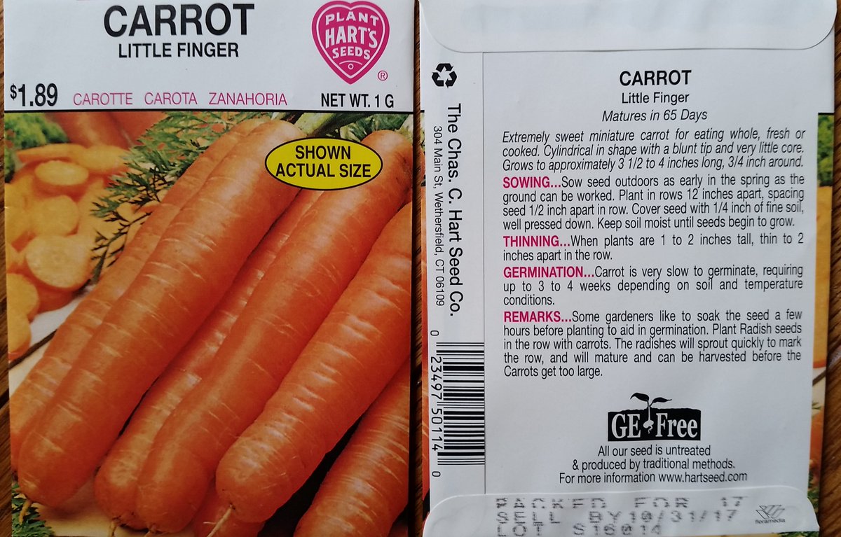 When buying seeds, how do you know which you can plant in the ground NOW versus those that need to wait until mid-May?  Look at the back of the seed packet!  Cool-weather instructions usually say something like: “Plant in early spring, as soon as the ground can be worked.”