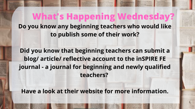 FE Teacher Educators (@feteachered) on Twitter photo Are you familiar with <a href="/inSPIRE_FE/">inSPIRE FE</a>? A journal that only accepts contributions from those studying a teaching qualification and those newly qualified. Have a look at their website as there are a wide range of contributions to be made. journal.inspirefe.com/index.php/insp… Are you familiar with <a href="/inSPIRE_FE/">inSPIRE FE</a>? A journal that only accepts contributions from those studying a teaching qualification and those newly qualified. Have a look at their website as there are a wide range of contributions to be made. journal.inspirefe.com/index.php/insp…