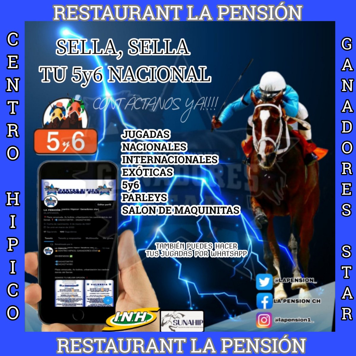LAPENSION_'s tweet photo. #Hipismo. #Dom27/03
⭐CENTRO HÍPICO, GANADORES STAR⭐
TERCERA CARRERA / LA RINCONADA
GANADOR: #6 APRILE
PIZARRA: 6/7/3/5/8
JOCKEY: @CaprilesRobert
ENTRENADOR: @ChenomaJg
HARAS: @harasorlyana
STUD: SALTAMONTE RACING https://t.co/iaMZElUZO7