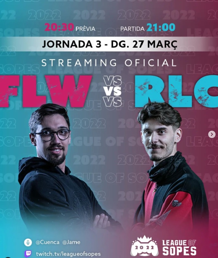 cuenca_alex's tweet photo. Hoy tenemos Classico en @leagueofsopes en el canal de https://t.co/Ln4M1fLk0c a las 21:00 con dos grandes equipos, @FlowLaMovieCE vs @RealColicosEC. Entrad y disfrutad de un gran classico, os esperamos!! https://t.co/Kzqr8zl5J3