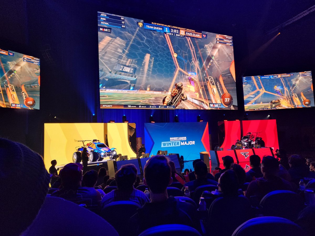 Good to be back at another LAN! Rocket League Winter Major in LA!