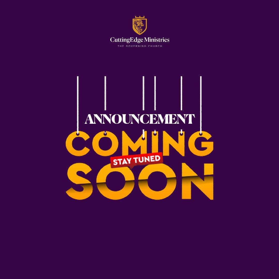 CuttingEdge_NG's tweet photo. What could this be? 🤔 

Watch 
this 
space 😉

#MGEC!
#Anticipate
#TheGoverningChurch https://t.co/mKyFv0uxM4