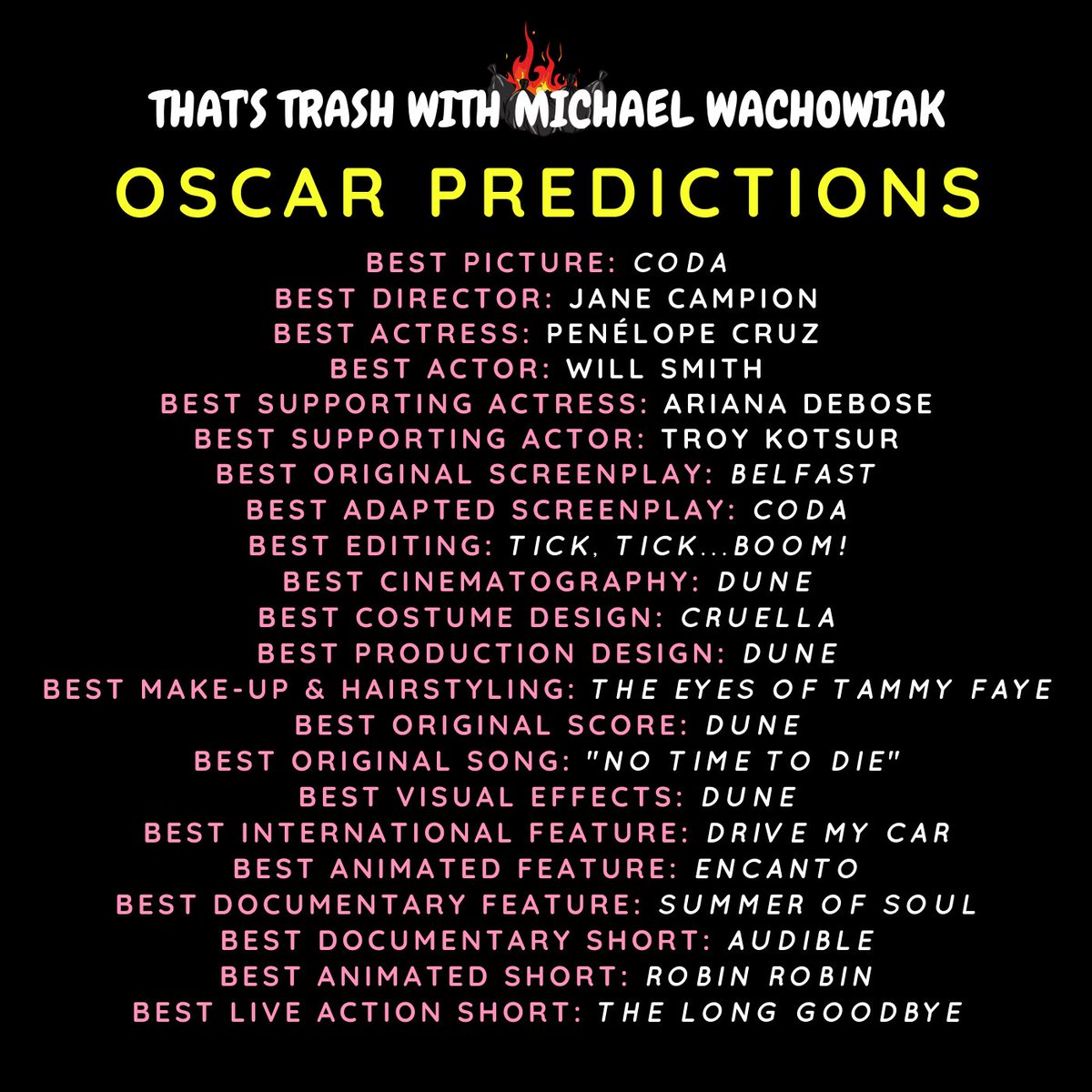 thatstrashpod's tweet photo. Here goes nothing 🤞🏻 #Oscars https://t.co/z3qBFkTtoz