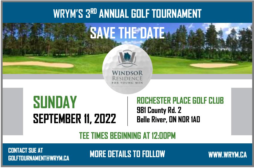 Mark your calendars! WRYM’s Annual Golf Tournament is coming September 2022. Stay tuned for more updates!