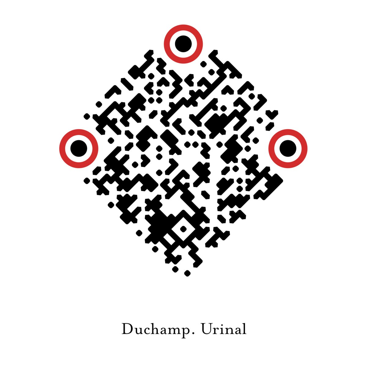 doublehelixtime's tweet photo. #readymade from a #readymade #duchamp #qrcode https://t.co/nMBLU6NTig
