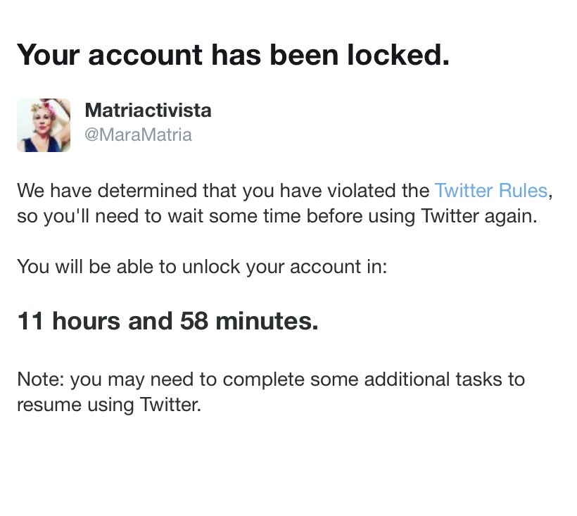mapofwomen's tweet photo. @saffybackup I have been locked out and appealed and… https://t.co/vvegrCrkus