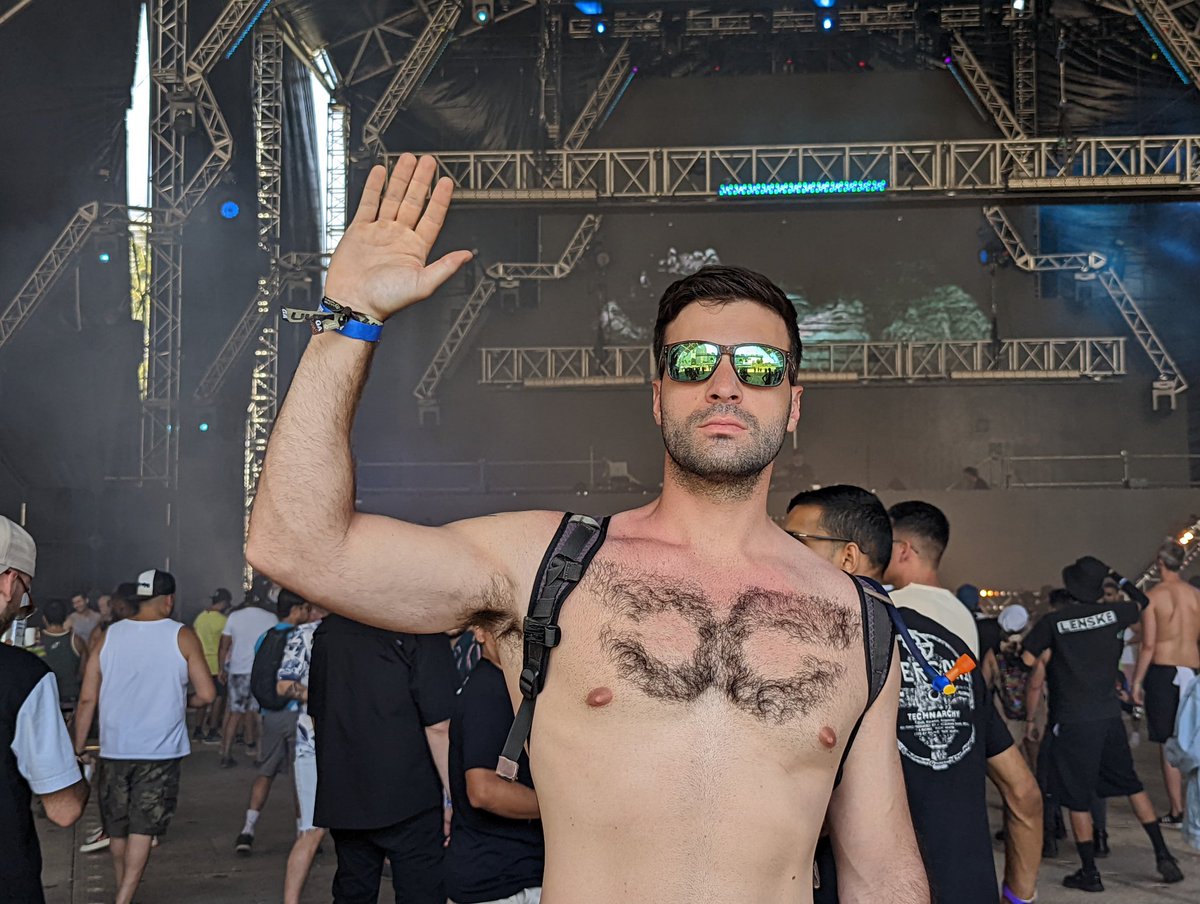 NicksChestHair's tweet photo. OH YES OH YES!!! Looking forward to celebrating some great techno with @Carl_Cox at @ultra tonight!!! #Ultra2022 #UltraMusicFestival https://t.co/sTe1KvXuvV