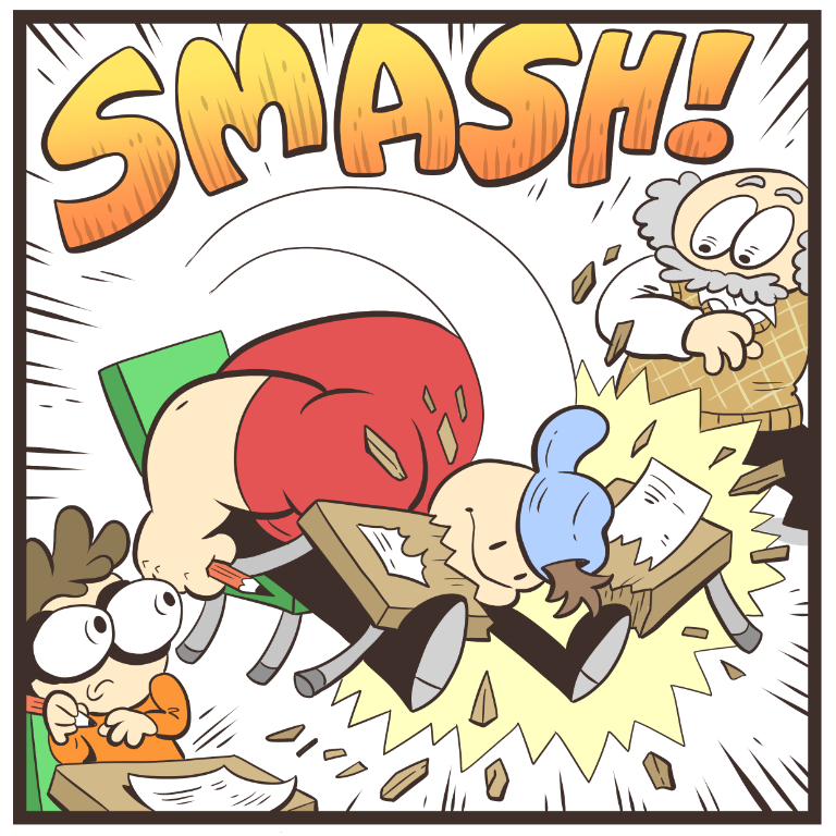 Nerd and Jock panels out of context 