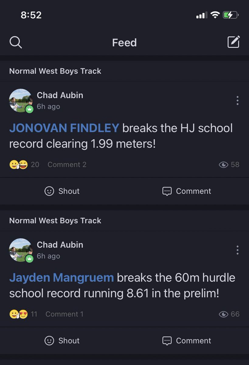 Indoor Highjump school record with 6’6 1/3!!! And another shout out to my teammate @JaydenMangrum for also getting the school record in the 60m hurdles with 8.61!!@_IL_Top_Times <a href="/ChadAubin/">Chad Aubin</a> <a href="/NCWHSATHLETICS/">NCWHS Athletics</a> @IowaSCCxctf