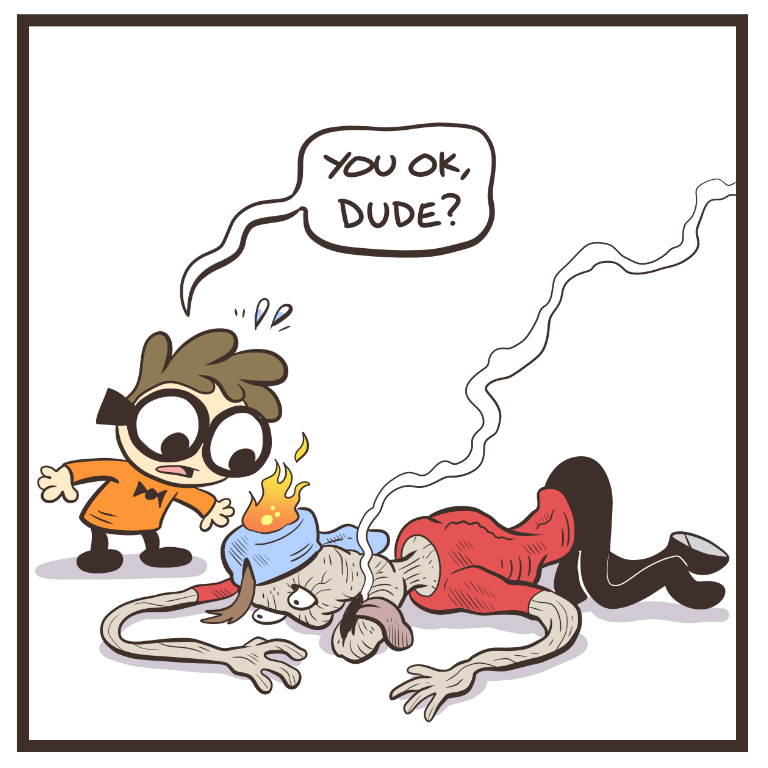Nerd and Jock panels out of context 