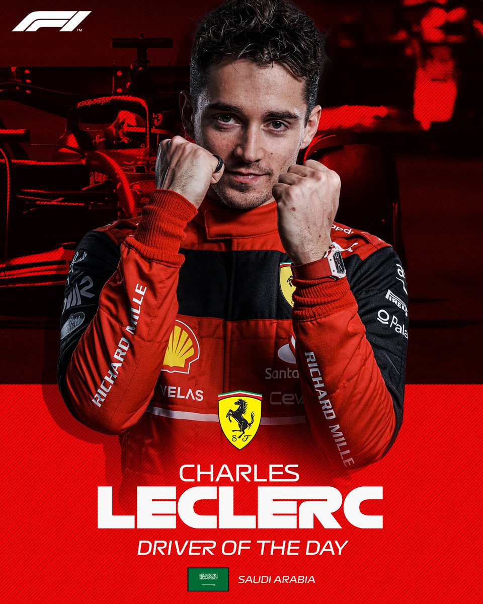 P2 on track, P1 in #F1DriverOfTheDay 🗳

👏 <a href="/Charles_Leclerc/">Charles Leclerc</a> 

#SaudiArabianGP #F1