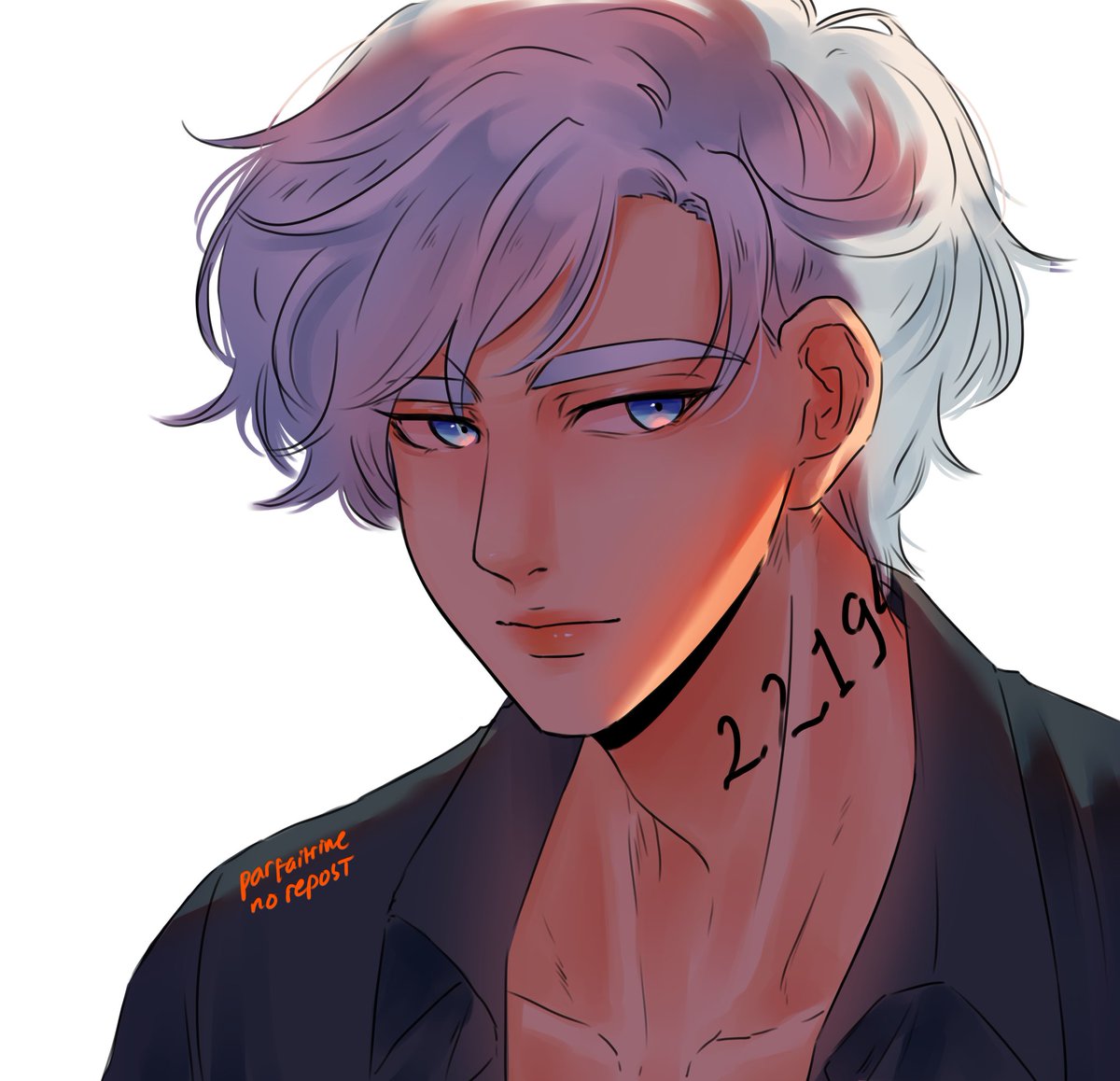 parfaitrine's tweet photo. this was supposed to be a simple colored sketch as an experiment but again, I got carried away 😩

anyway- Norman but in,, painter of the night art style 👁 https://t.co/GT7wtxvXrV