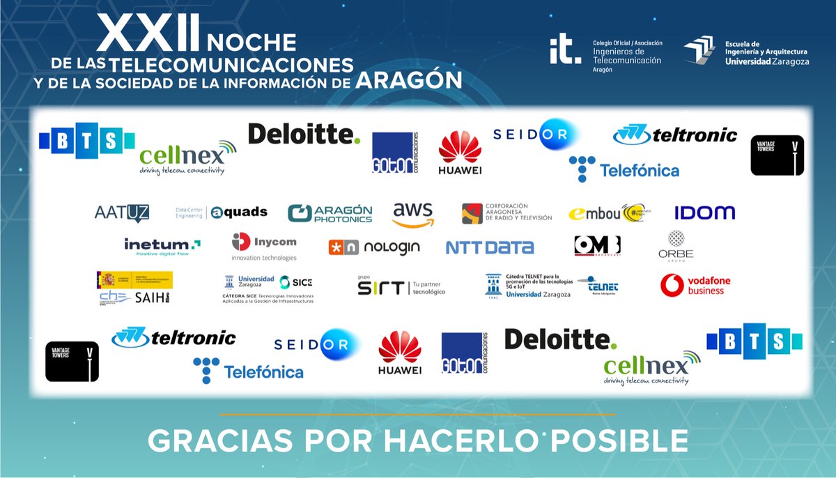 Dentro de 24 horas comenzará la #NTAragón2022, un evento que organiza AITAR y la la Demarcación Territorial del <a href="/COIT_AEIT/">COIT_AEIT</a> en Aragón, en colaboración con <a href="/EINAunizar/">EINA Unizar</a> y que sigue siendo, tras 22 años, el de mayor  relevancia social y profesional del sector #TIC en #Aragón