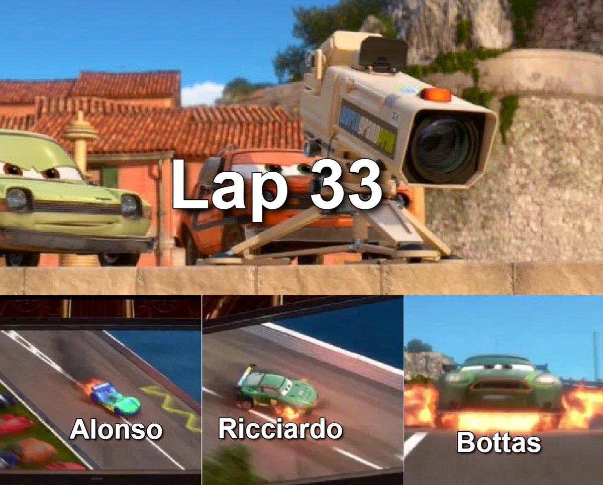 I'm telling you, this race was literally Cars 2