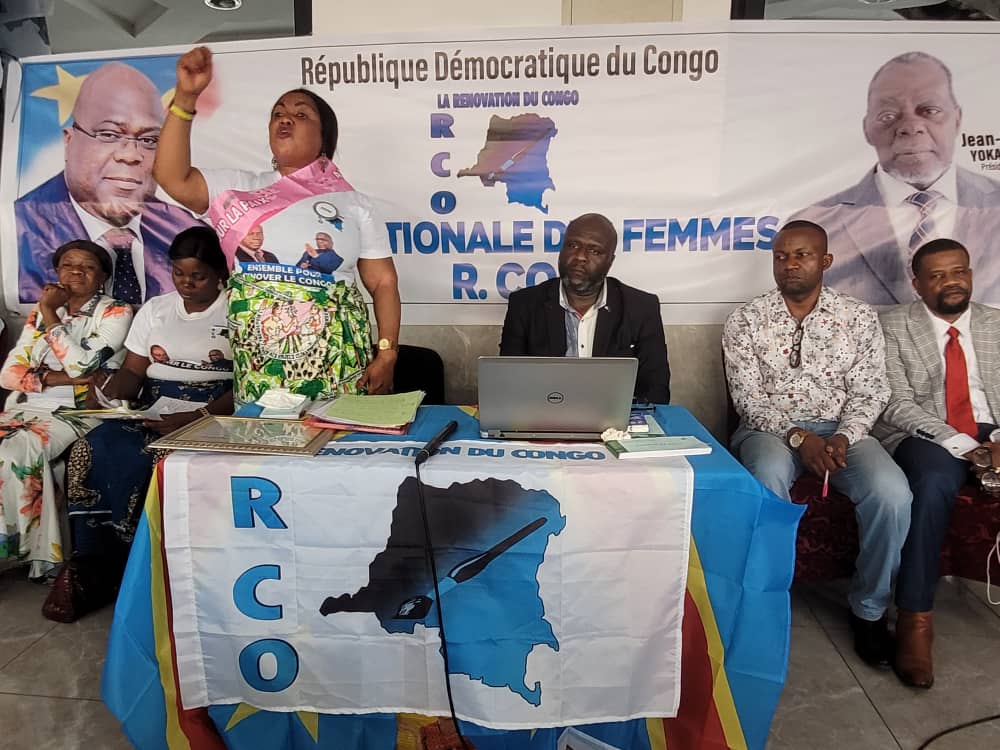 la_rco's tweet photo. Installation et lancement  officiel de la ligue  Nationale des femmes de la Rénovation du Congo. Et Speciale fête de clôture du mois de la Femmes a Kinshasa, Presidee par la Presidente de la Ligue des femmes  MAMAN AUGUSTINE LIANDJA et SG Dieudonne Wabi. @DDwabi @MpelaTathy https://t.co/FD2rRk63p0