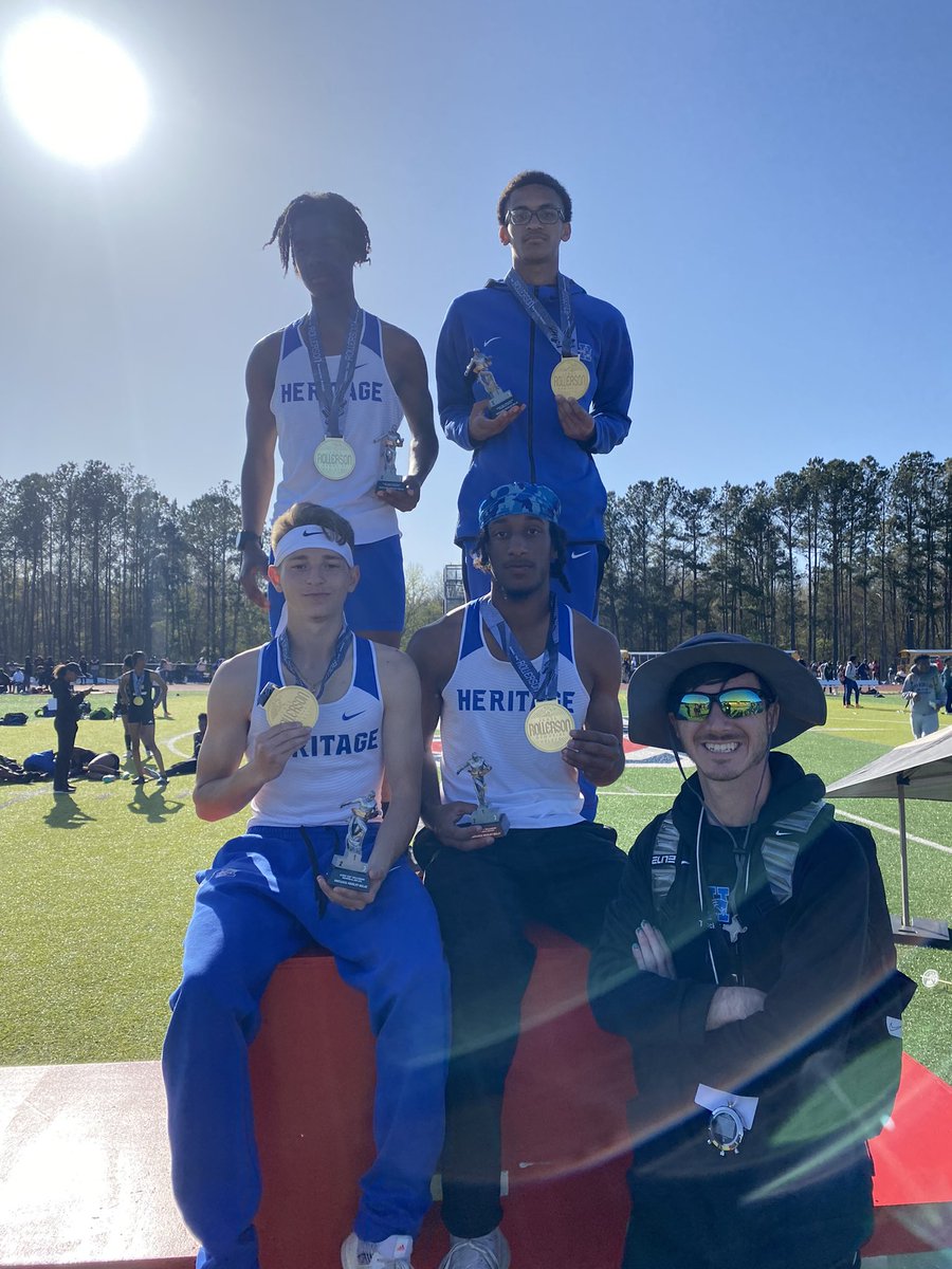 Congratulations to our 1st place winners:Boys Sprint Medley (100,100,200,400) <a href="/QuacyVirgo/">Quacy Virgo</a> <a href="/iJoshuaHarper/">Joshua Harper 🏋🏽‍♂️</a> <a href="/RashunFountain/">Ray1k</a> <a href="/217vauni/">jah’vauni wheeler</a> &amp; Boys Distance Medley (1200,800,400,1600)
Nicholas Settles, Emmanuel Gunnison, Freddy Baehre, and <a href="/1luda_G/">Gabriel Oliveras</a> <a href="/Snellovator/">Eddie Snell-Head Boys Basketball Coach-Jackson HS</a> <a href="/HHS_Conyers/">Heritage HS-Conyers</a> <a href="/MilesplitGA/">MileSplitGA</a>