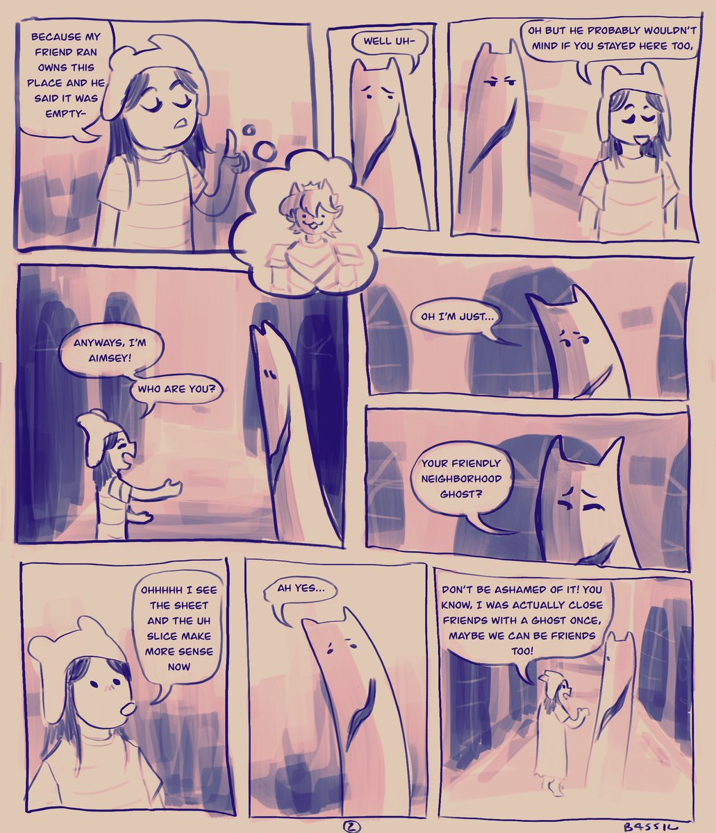 Short sketchy comic in which aimsey meets a familiar ghost 

#aimseyfanart #ranboofanart 