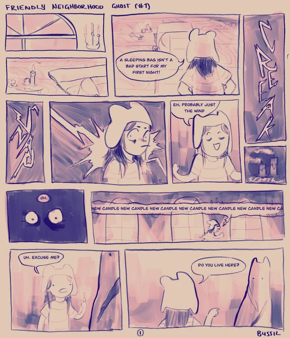 Short sketchy comic in which aimsey meets a familiar ghost 

#aimseyfanart #ranboofanart 