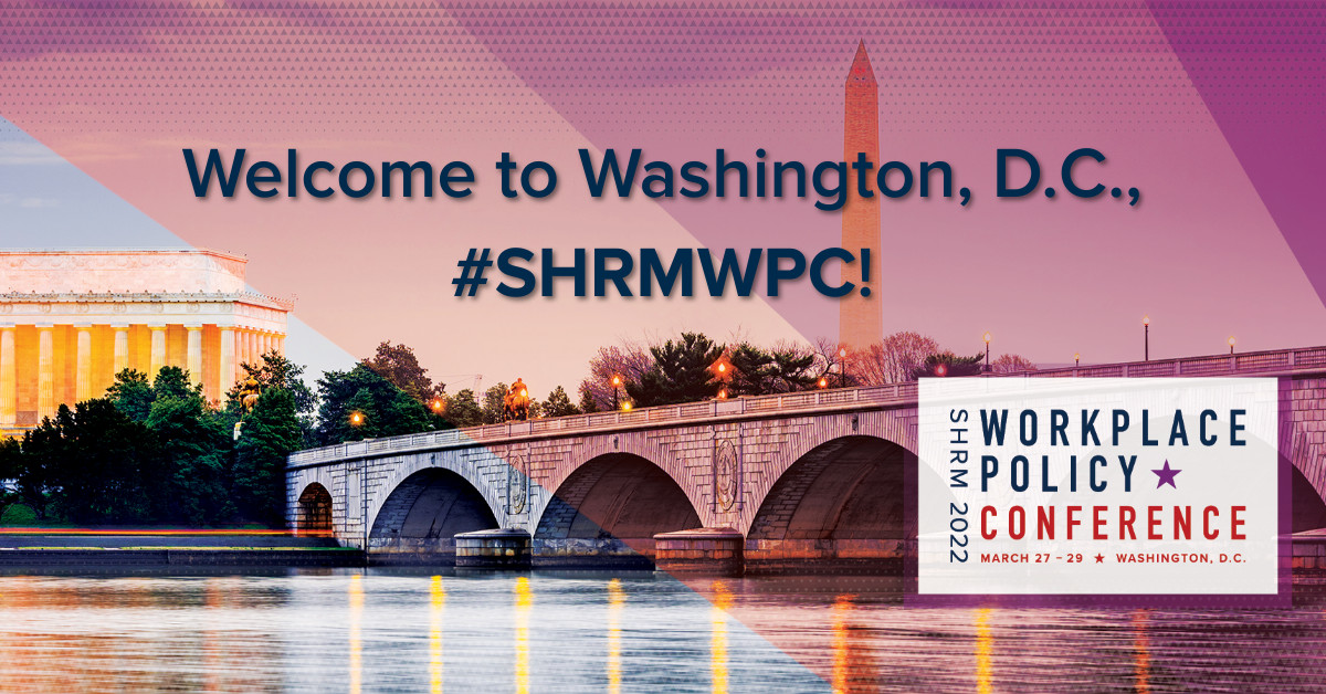 Today, we are kicking off SHRM’s Workplace Policy Conference 2022! Attendees, are you ready for three engaging days of learning and networking? Let’s get social! Follow the #SHRMWPC conversation and share your experience with us. shrm.co/bkamml