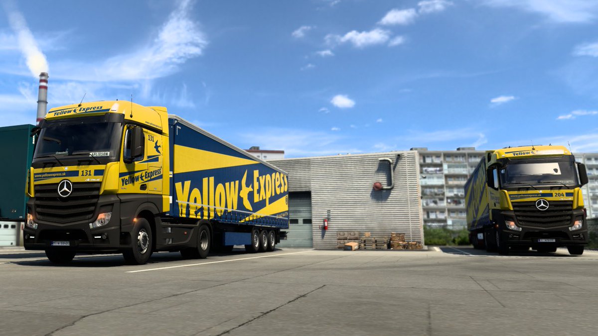 boggelino's tweet photo. Yellow Express, back in business in #ETS2
@SCSsoftware #YellowExpress https://t.co/G2meuCRHqv
