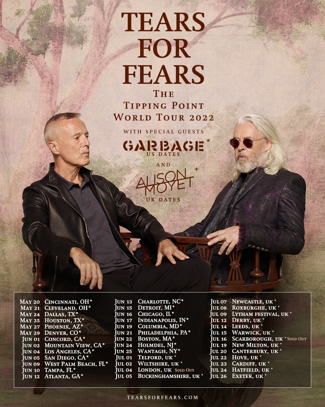 Tears for Fears on Twitter "We’re just under two months away from 