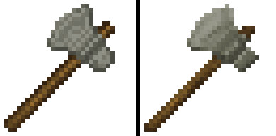 AlluringBlissMC's tweet photo. Stone axe! Great example of how I am working to make all the textures have a better sharper/cleaner look! https://t.co/b1ymGDYREb
