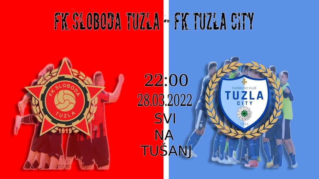 Svi na Tušanj...
Prvi gradski derbi u Virtual Pro Gamingu što se tiče našeg područja!
#volimoklubvolimograd

FK Tuzla City
VPG Balkan
E-sport Association in Bosnia and Herzegovina
Virtual Pro Gaming