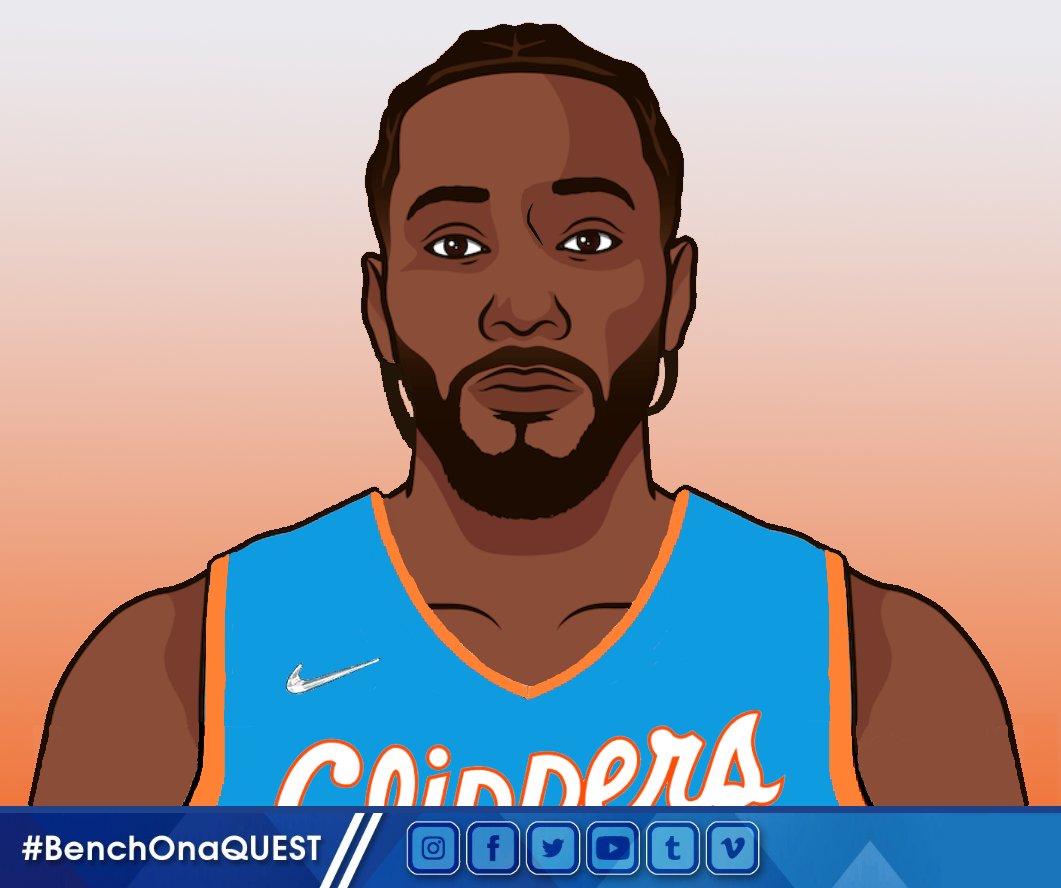 BenchOnaQuest's tweet photo. @kawhileonard @KawhiLegion @anthonyVslater Kawhi Leonard is the Only Player to average More than 25 PPG, have More than 2 Steals Per Game, and 0.8 Blocks Per Game since 2010 (in 2017, per 75 possesions). 
The Modern 2-Way G.O.A.T🐐 Have a blessed day! #ClipperNation #BenchOnaQUEST #LAClippers #NBA75 Art:@MichaelWalchalk https://t.co/ud30jXVy9d