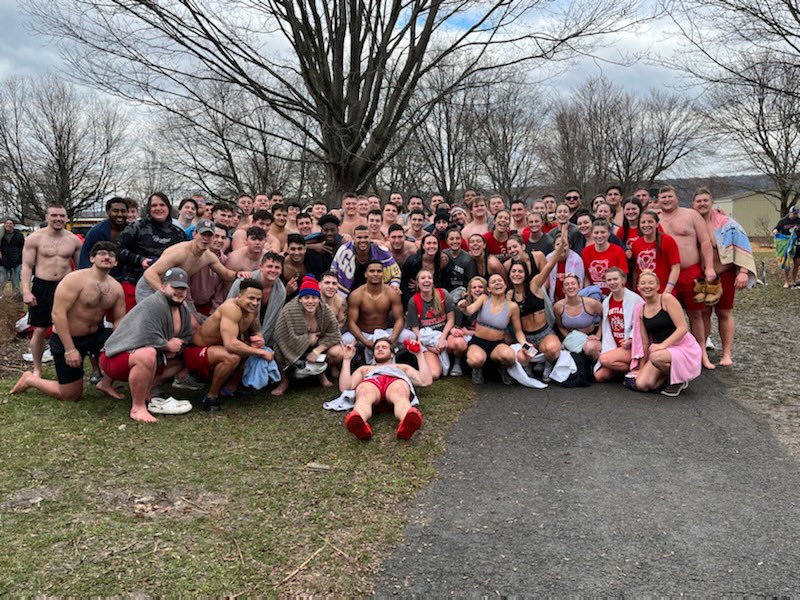 CortlandFB's tweet photo. Great weekend to be a Red Dragon!

Started Saturday with a Polar Plunge to raise funds for the Special Olympics and finished with a basketball tournament! 

#DragonRising https://t.co/5NVVGpGaOf