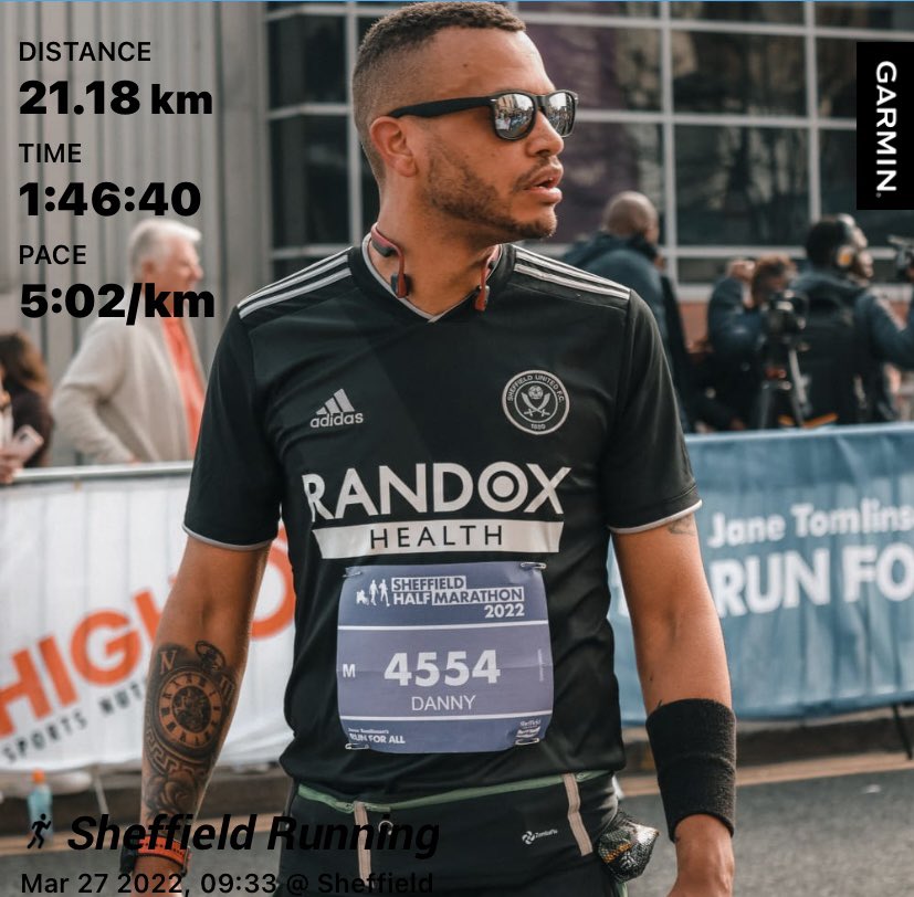 Sheffield Half Marathon.  
Not my greatest run. But not a bad first attempt. Great atmosphere and fantastic public support. 🏃🏾‍♂️ 🏃‍♀️ 🏃 
@UKRunChat @SheffieldUnited @SheffieldHalf #Yorkshire #yorkshirerunning #running #2022goals