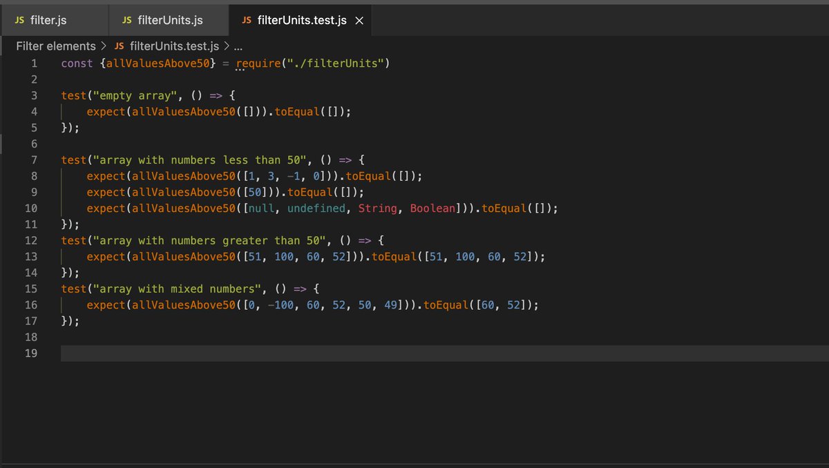 KormocziAdam's tweet photo. #Day45 so let's practice the how to make automated testing!
Learnt how to use Node Package Manager, and installed the testing framework Jest!
And as a practice i tested functions from my old JS files.
- fyi. i found a bug in one of them 💪
#LearnlyDev #100DaysOfCode https://t.co/4joE63TbfJ