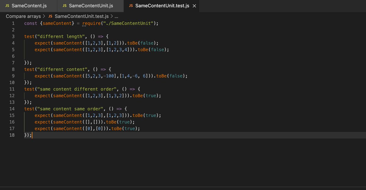 KormocziAdam's tweet photo. #Day45 so let's practice the how to make automated testing!
Learnt how to use Node Package Manager, and installed the testing framework Jest!
And as a practice i tested functions from my old JS files.
- fyi. i found a bug in one of them 💪
#LearnlyDev #100DaysOfCode https://t.co/4joE63TbfJ