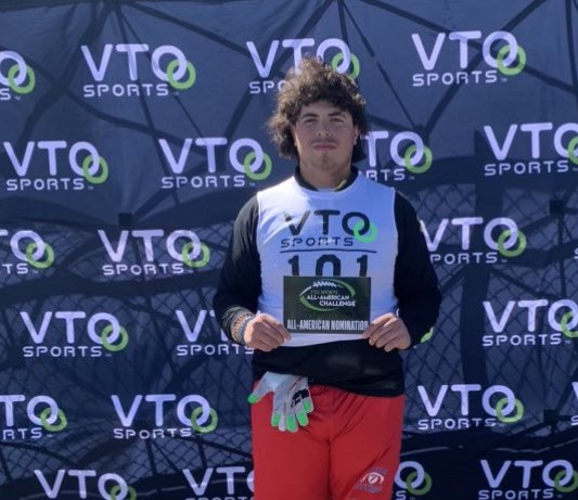 Freedomfball's tweet photo. Busy weekend for the Patriots. @JesusBe41998263 competing at @VTOSPORTS and earning a spot at the All American Challenge. Just a 2024. #RecruitFreedom #PATRIOTPRIDE https://t.co/5BXxW1JG6F