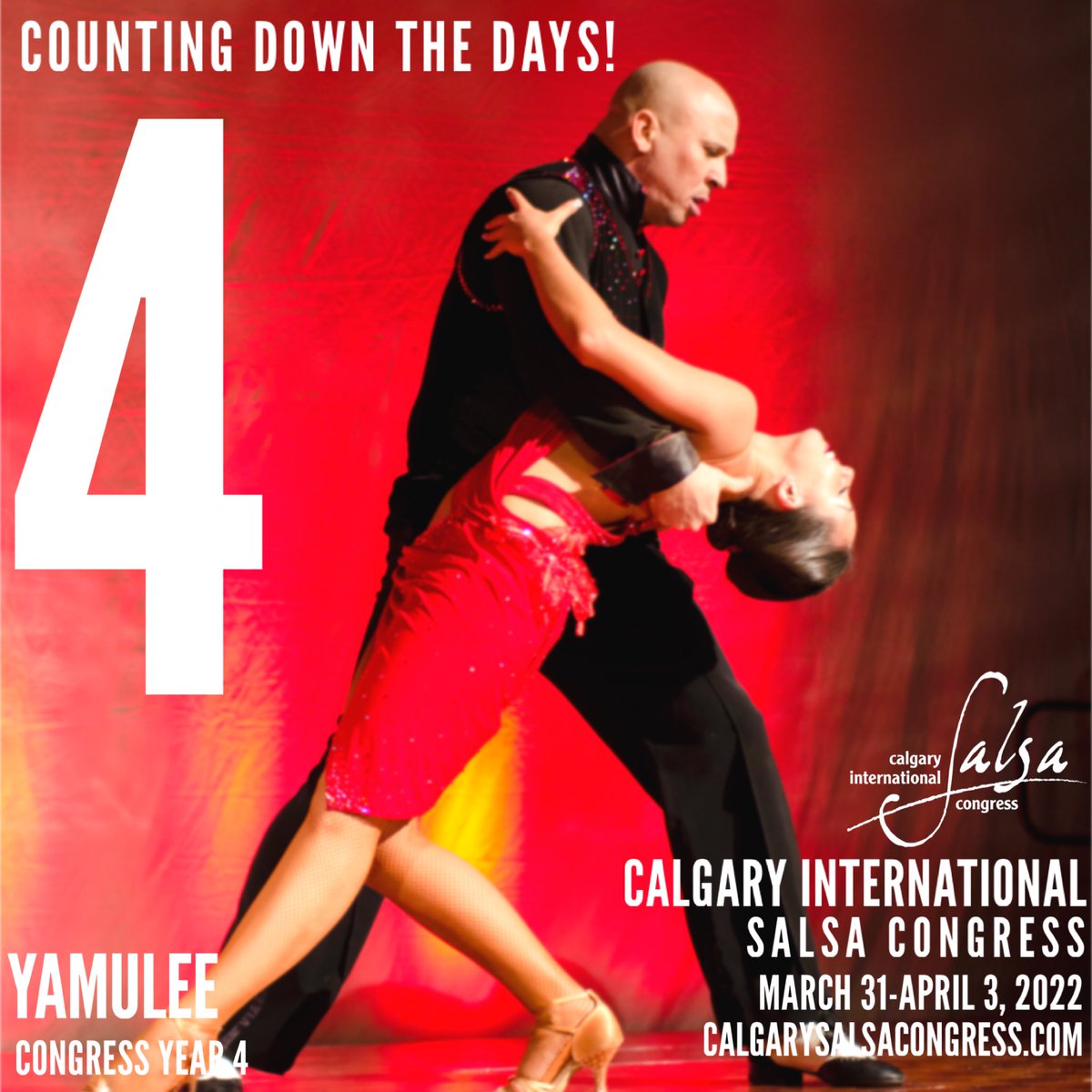 CalgarySalsaCon's tweet image. 4 days until the return of the Calgary International Salsa Congress!
See you on the dance floor!
#yycsalsa #yycarts #iamdowntown @hyattcalgary #thingstodocalgary #yyc #calgary
