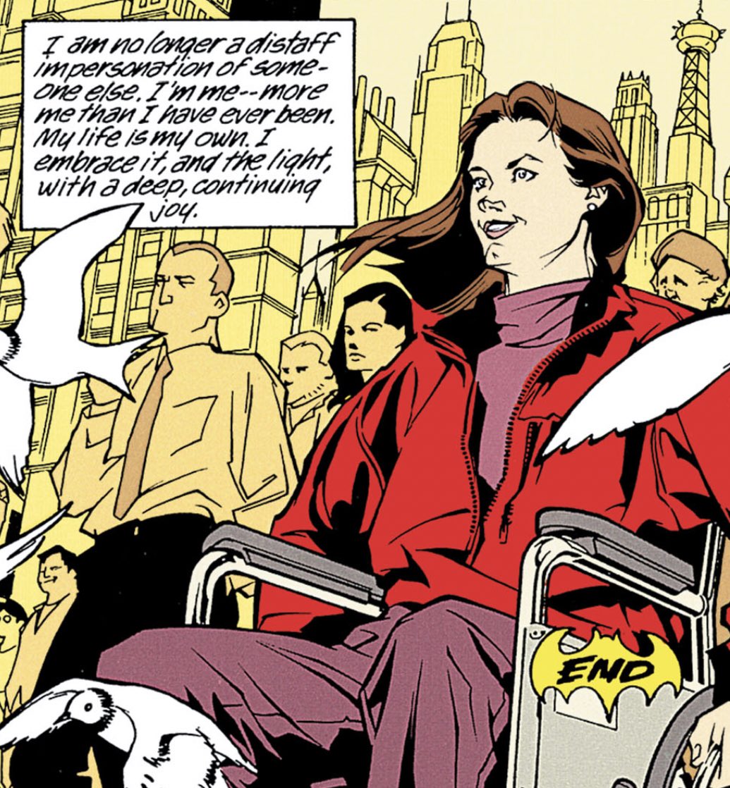 bestoforacle's tweet photo. “Barbara Gordon was ALWAYS destined to be paralyzed and become the cyber-crimefighter called Oracle. That’s the way it was supposed to be.”

“I’m me— more me than I ever have been. My life is my own.”

🖥 Booster Gold (2007) #5 + The Batman Chronicles (1995) #5 https://t.co/COIz3NsaNX