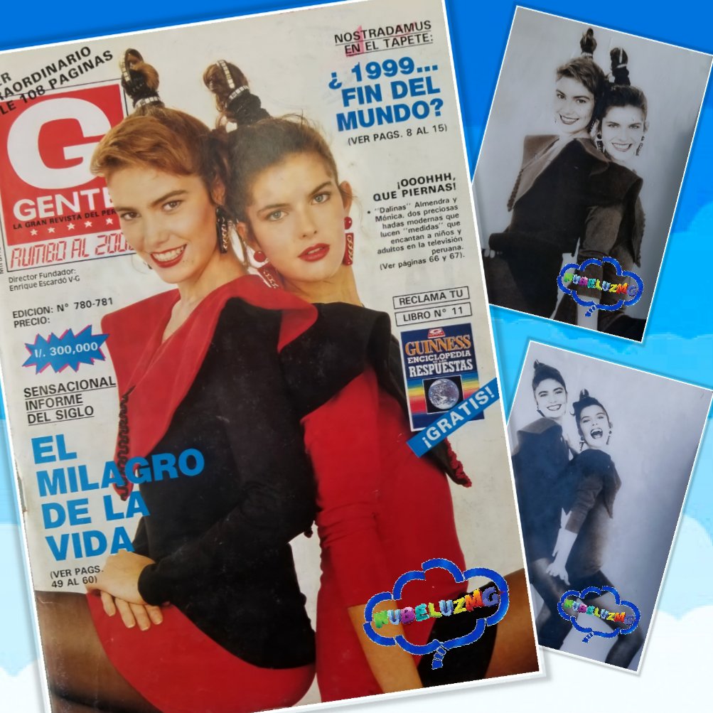 Revista Gente en portada Almendra y Mónica.

 #Subeaminube #EoeEoa #nubeluz #Dalina #Cindela #Nubelina #Golmodi #ConoNubeluz #Plak #PanamericanaTelevisión #Retro #ProgramaInfantil #90s #infantil #GranticoPalmaniZum #Nubecino #Nubetor #parati #fyp #nubeluzmg #Perú