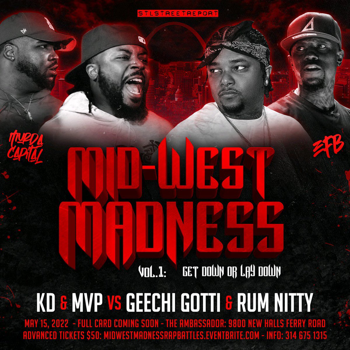 Mr_Marley_'s tweet photo. 🚨🆕 DATE, SAME MADNESS‼️🚨 #MurdaCapital 🆚 #EFB‼️ HOSTED BY YOURS TRULY‼️GET IN TUNE‼️@_ImOnlyKD @MVPGO @geechigottimbb @RumNitty @STLstreetreport #STLStreetReport https://t.co/oETUJRmLyl