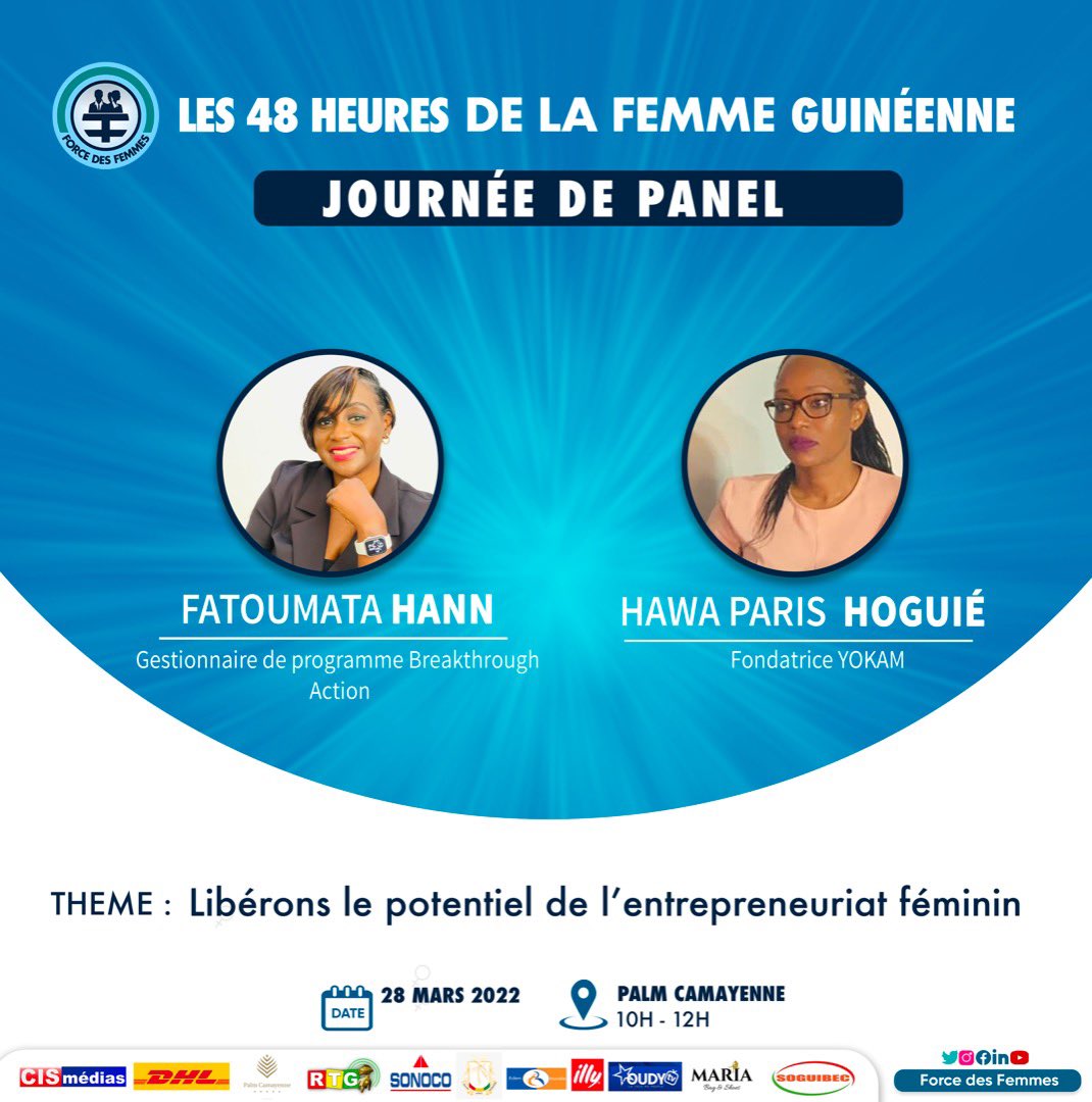 force_femmes's tweet photo. J-1 cest parti pour la première édition des [48 Heures de la Femme Guinéenne]
Rendez-vous demain à partir de 09h pour 6 heures de débat sur l'entrepreneuriat féminin. 
Venez découvrir les pagnes de chez nous dans toutes ses formes, sac, chaussures et plusieurs produits locaux. https://t.co/71TymYkZmP