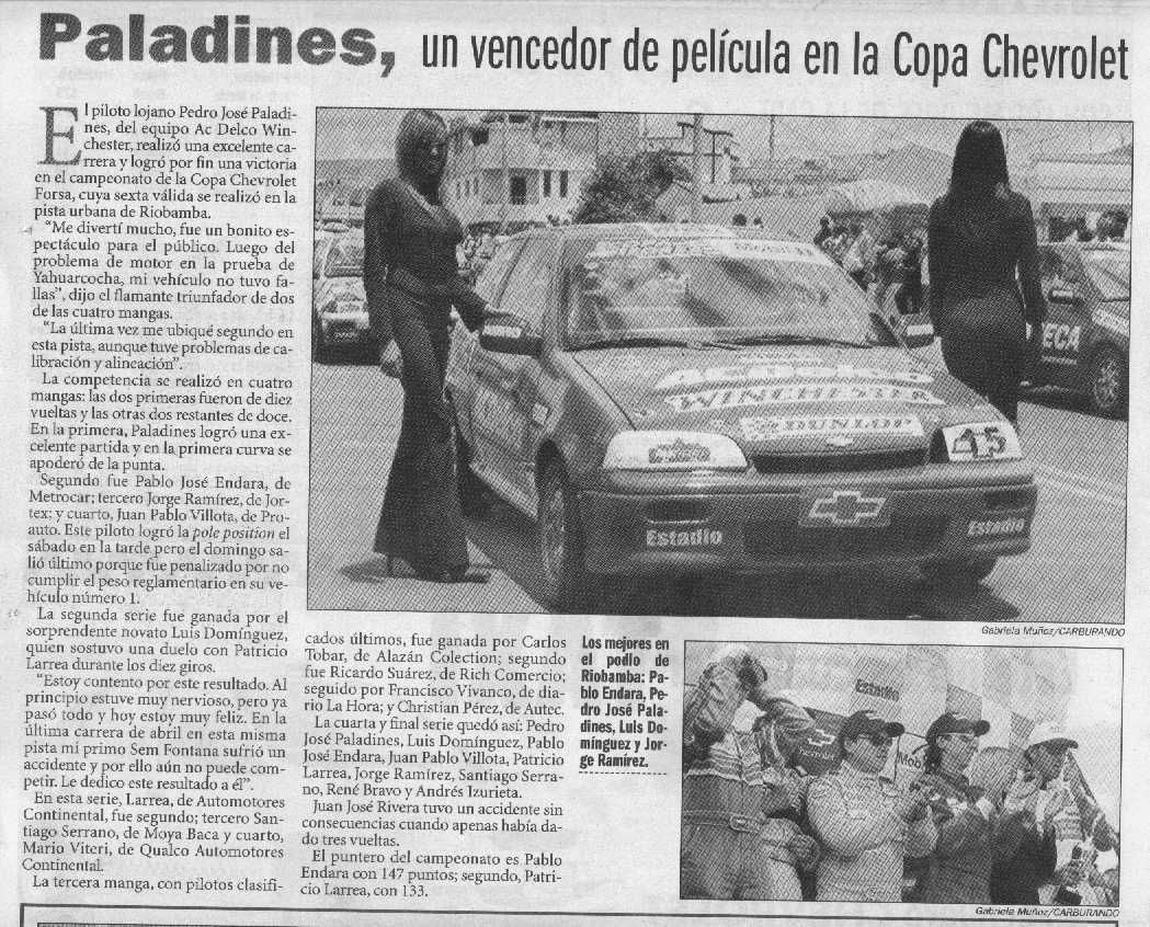 pedropaladines's tweet image. Unos recuerdos de la cobertura de la prensa escrita!  #Monomarca @ChevroletEc #Forsa 1300cc