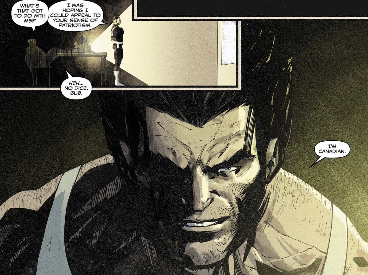 GrrrlMarvel's tweet photo. Oh, he has a sense of patriotism, just not to your country, Nick.
#Wolverine #NickFury #Venom #Venam #Vietnam #IAmCanadian https://t.co/rEVKnsuC06