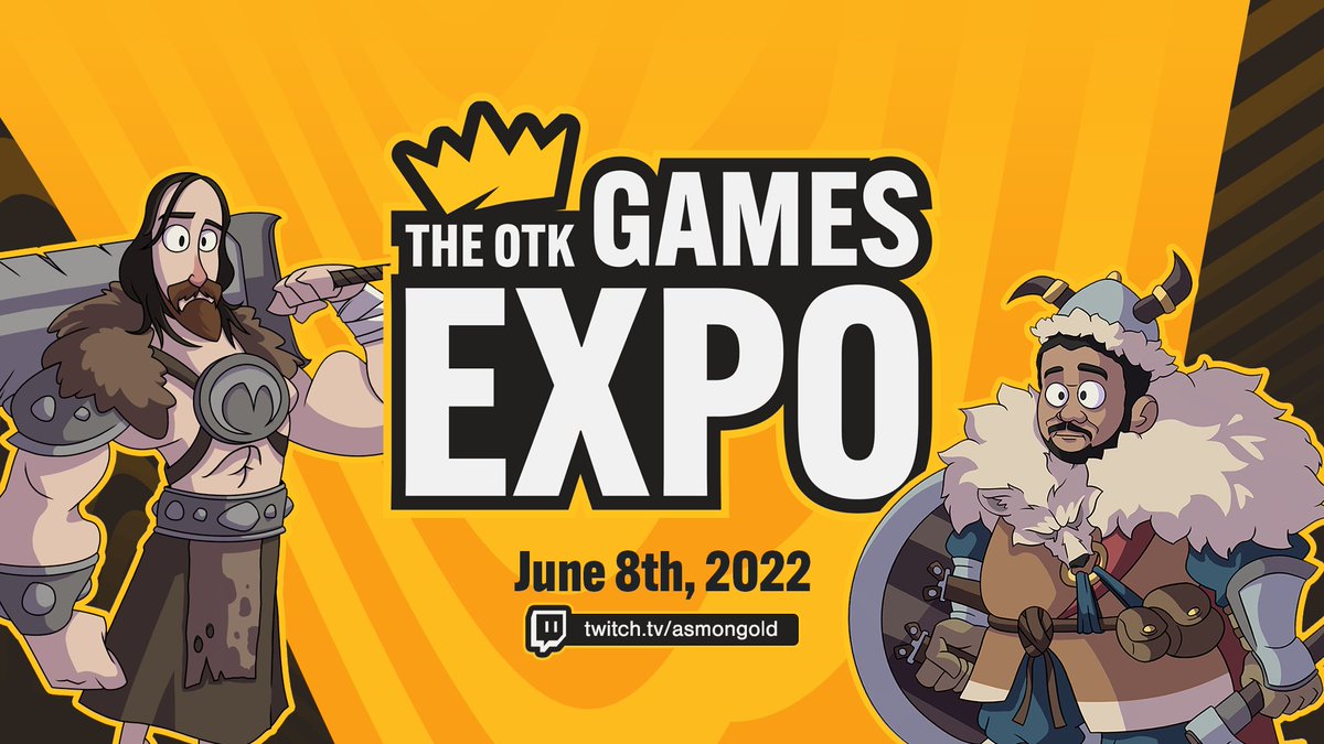 OTKnetwork's tweet photo. Announcing:

The OTK Games Expo 👑

An online showcase of new and upcoming games, ranging from a variety of genres.

June 8th, 2022
https://t.co/0n9r4IMuax https://t.co/9QEyZZpDPi