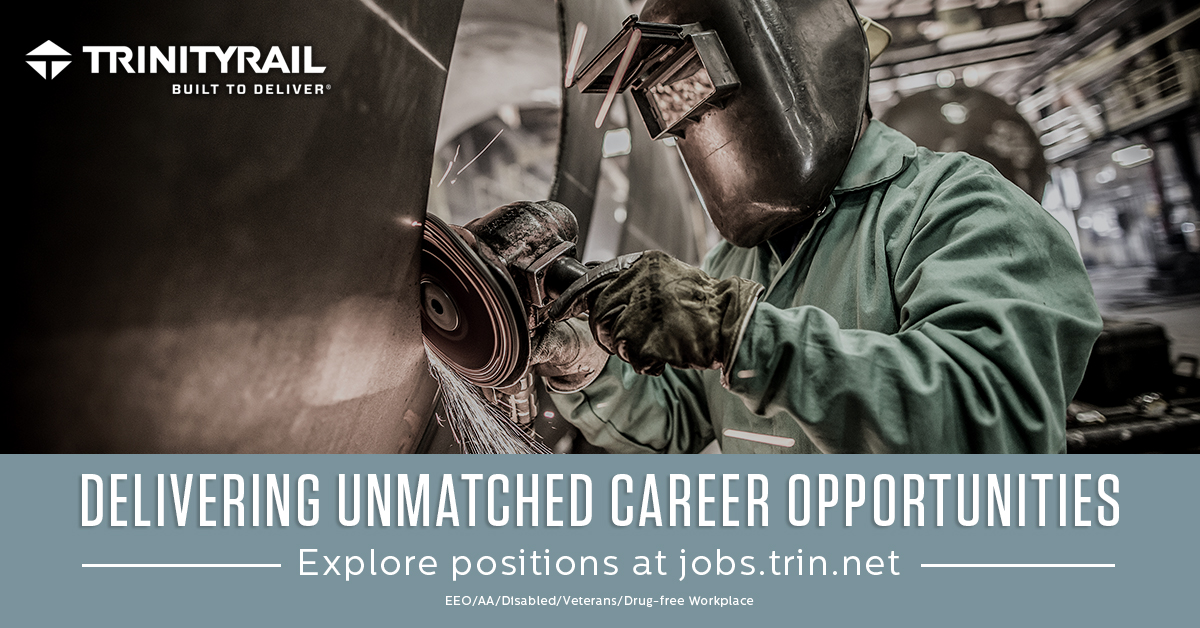 Trinity_Rail's tweet photo. We're a company that will bring out your best and deliver unmatched opportunities. For more information, please go to https://t.co/5pnXm8quxk
#TrinityRail #BuiltToDeliver #Work4Trinity https://t.co/YovYoTkCBf
