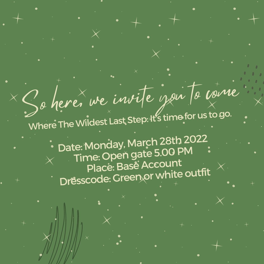 tsedliwehterehw's tweet image. ㅤㅤㅤ  
 ㅤ     
 ️️  Thank you, The Wildest!
 ️️  You finally find yourself. 
 ️️  So here, we invite you to come
 ️️  Because it’s time for us to go!
 ️️
ㅤ