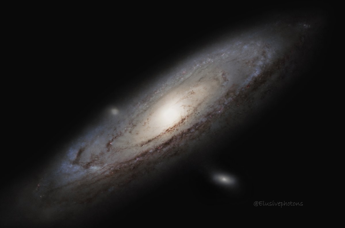 A Darker more Sinister M31 - The Andromeda Galaxy.  Derived from my sessions last fall.

#M31 #Andromeda #astrophotos #astrophotography