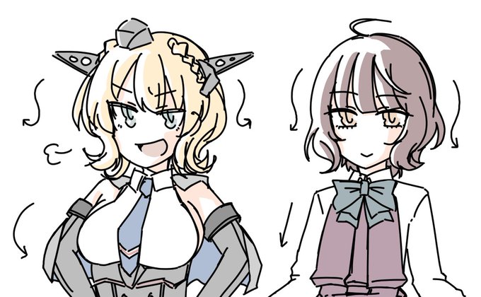 こういう髪の形好き。おっぱいは大きくても小さくても好き 